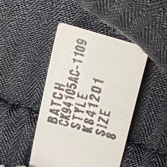 Calvin Klein Women's Half Zip Large White Black Stripe Gold CK Logo Buttons GUC - Picture 11 of 13